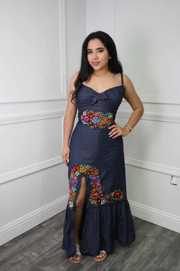 Ara Embroidered Mexican Dress