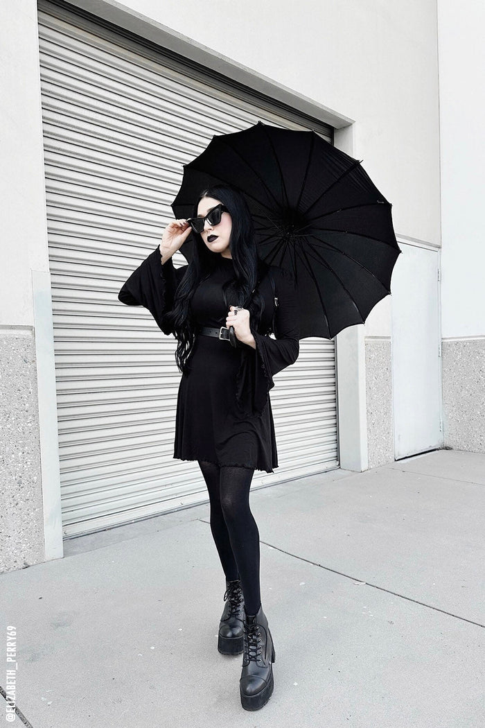 Batwing Pagoda Umbrella [MIDNIGHT BLACK] -  - Umbrellas