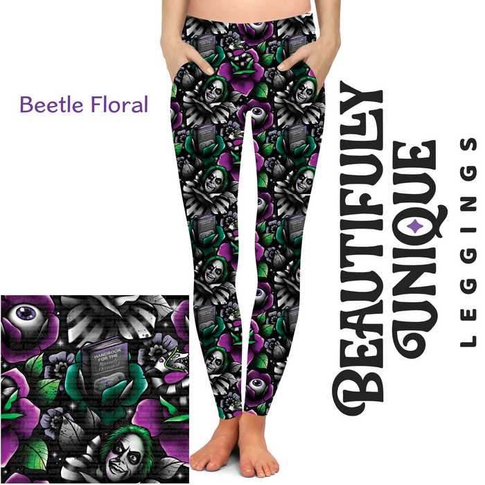 Beetle Floral (Semi-Exclusive) - Pocket Leggings -  - Leggings
