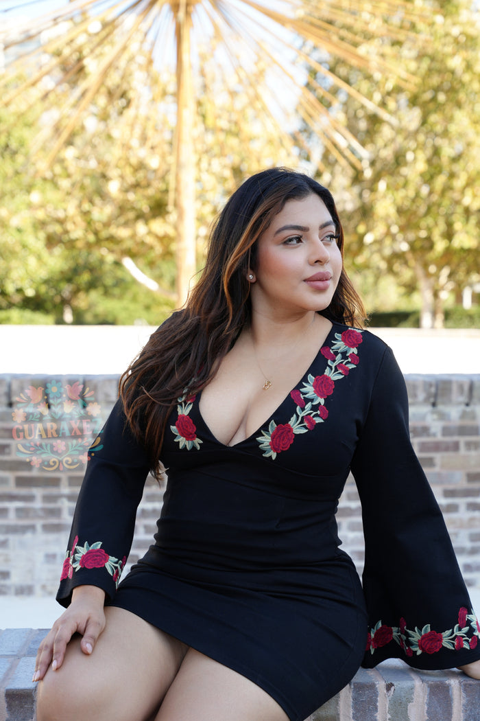 Bella Rosa Black Mini Dress