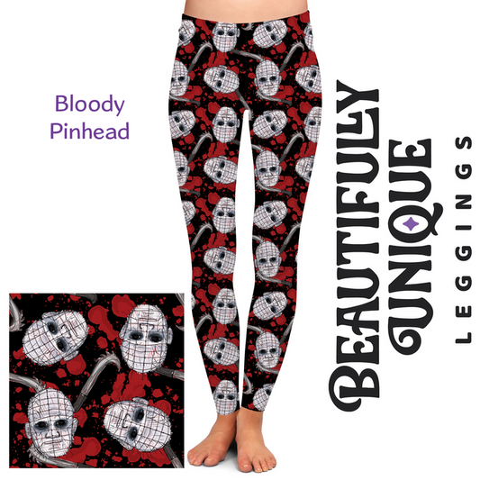 Bloody Pinhead (Semi-Exclusive) - High-quality Handcrafted Vibrant Leggings -  - Leggings