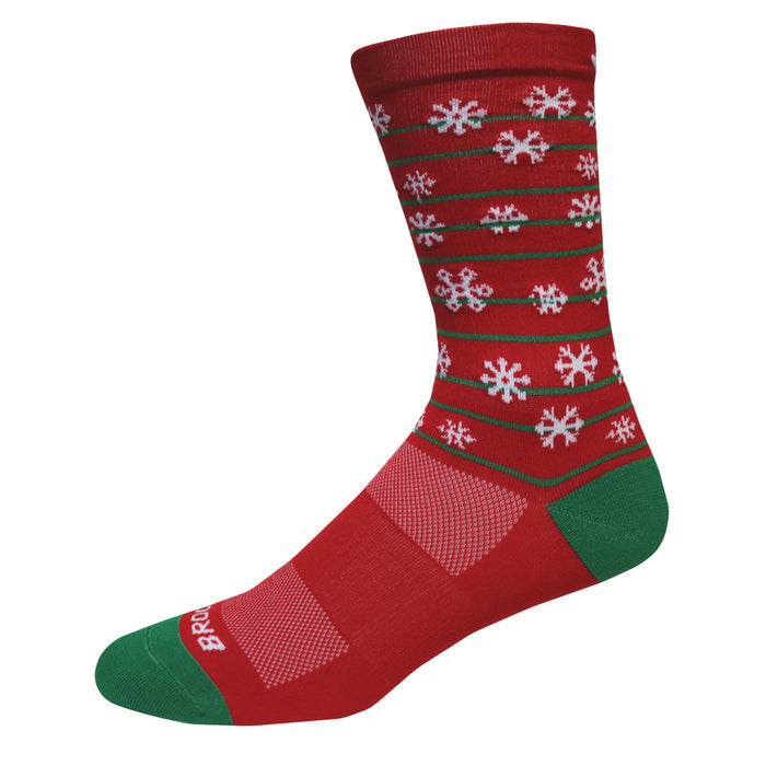 Brooks Run Merry Knit In Crew Sock