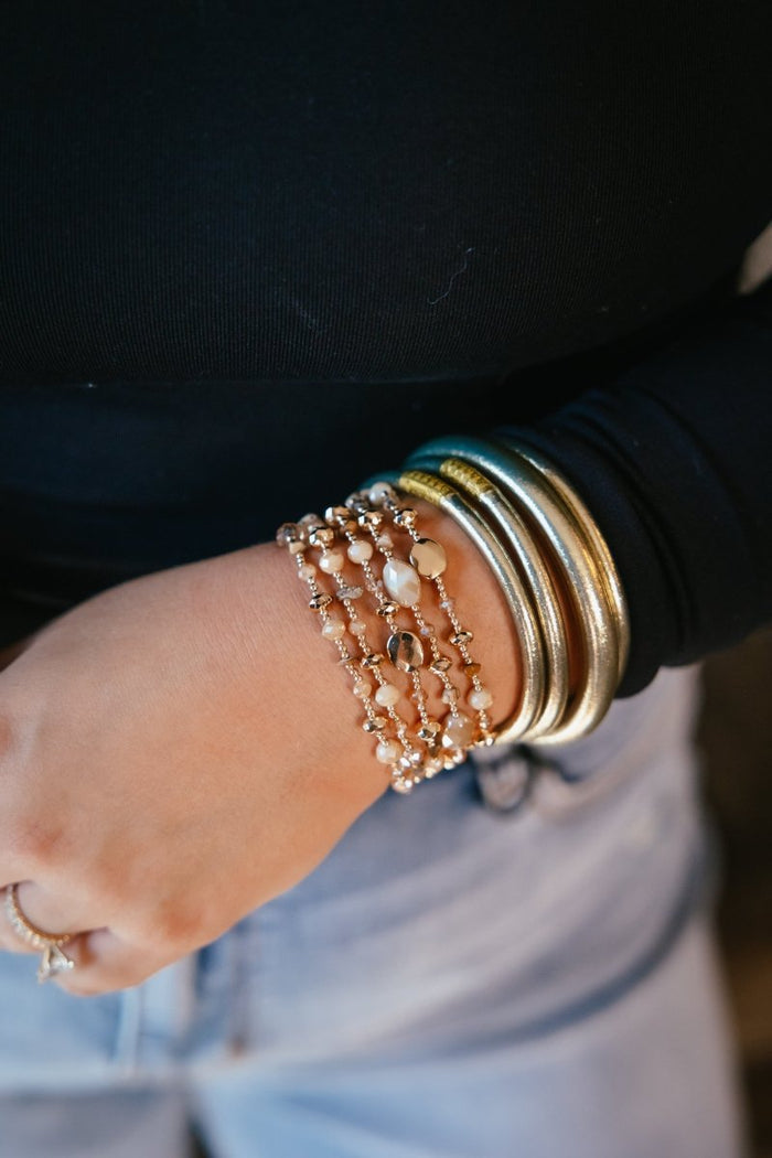 Brunch Babe Bracelets In Champagne - Macoma Boutique315 Jewelry