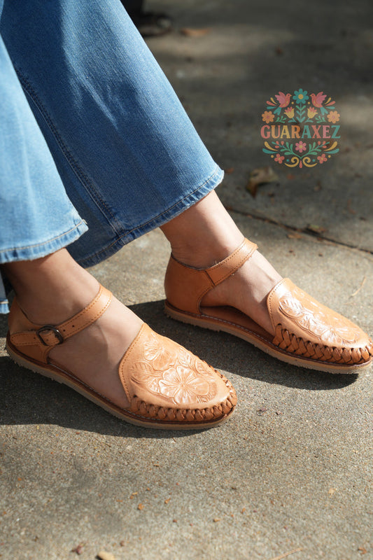 Buena Vista Buckle Leather Huaraches