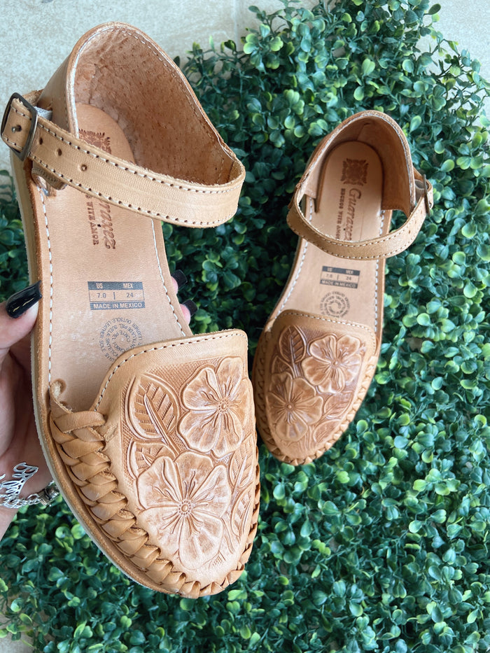 Buena Vista Buckle Leather Huaraches