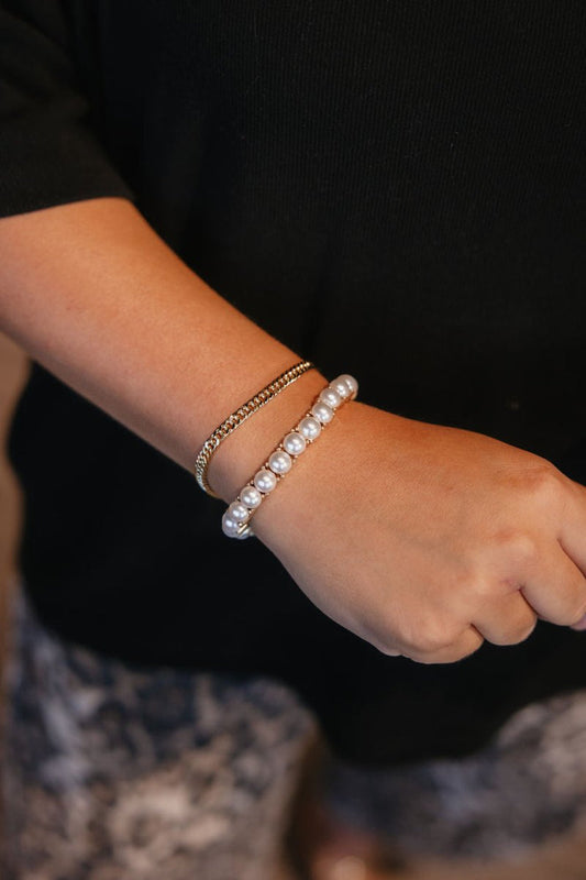 Candyland Bracelet In Pearl - Macoma Boutique315 Jewelry
