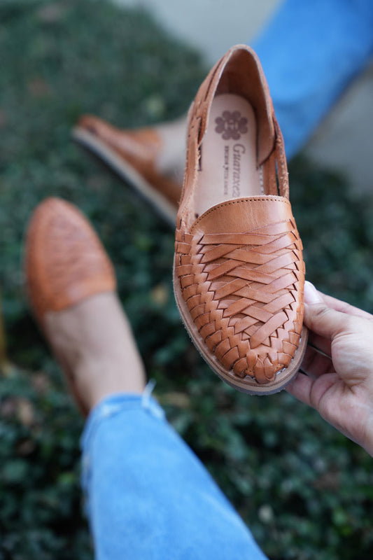Canela Leather Huaraches