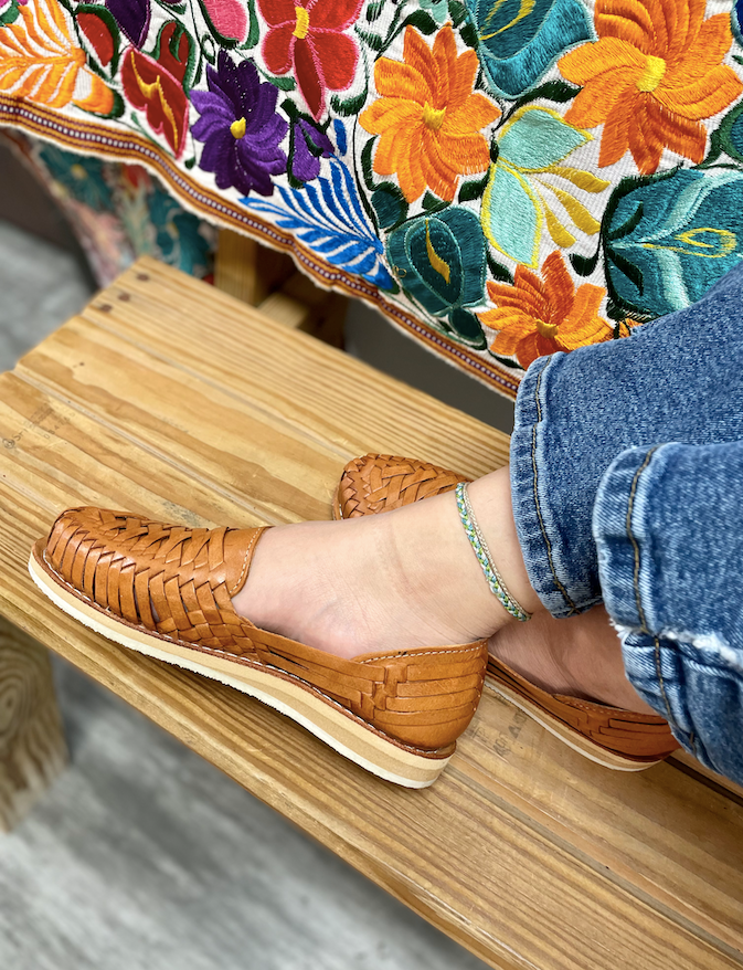 Canela Leather Huaraches