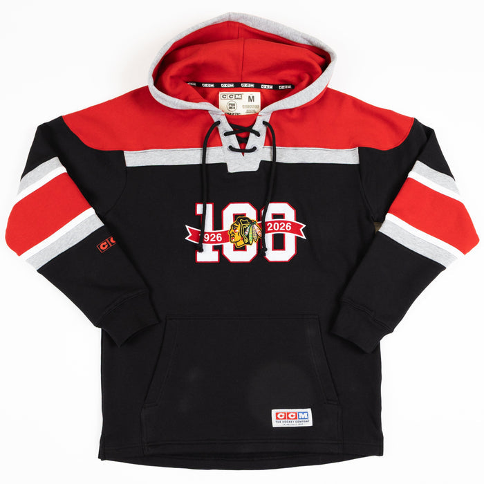 CCM Chicago Blackhawks Centennial Lace Hood