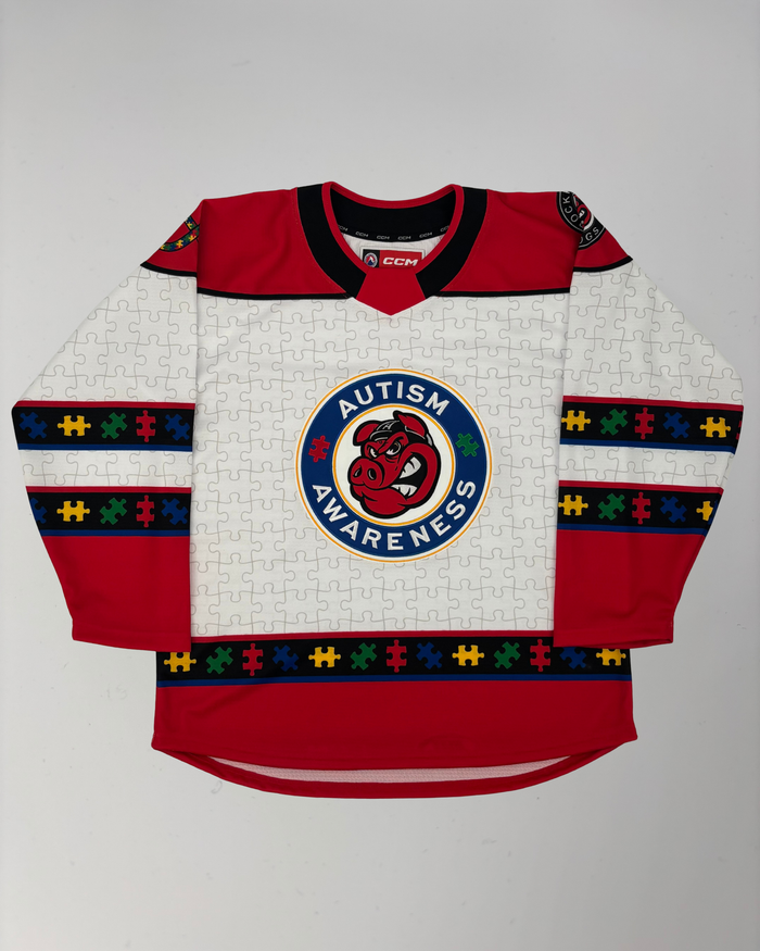 CCM Rockford IceHogs Autism Awareness Replica Jersey
