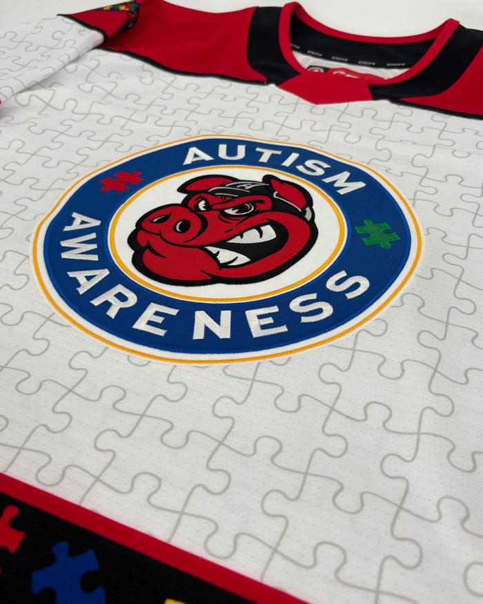 CCM Rockford IceHogs Autism Awareness Replica Jersey