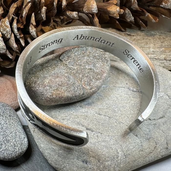 Celtic Triple Moon Goddess Pewter Cuff Bracelet