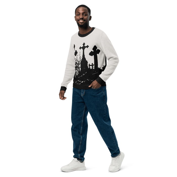 Cemetery Ash Knit Crew Neck Sweater