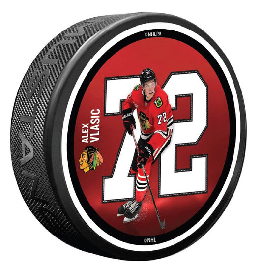 Chicago Blackhawks Alex Vlasic Breakout Player Puck