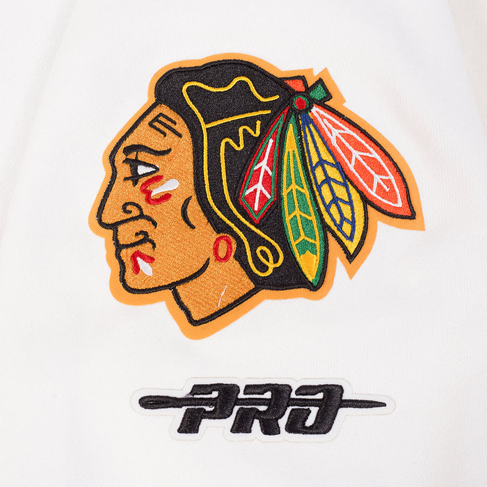 Chicago Blackhawks Centennial Badge Rib Crewneck