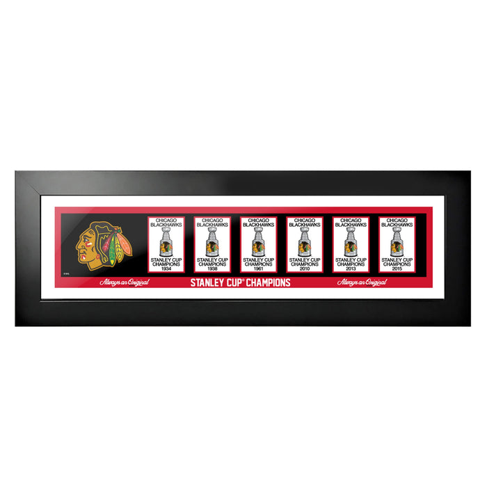 Chicago Blackhawks Centennial Frame Banners