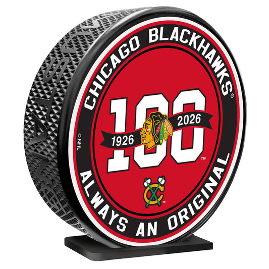 Chicago Blackhawks Centennial MEGA Puck OG 100