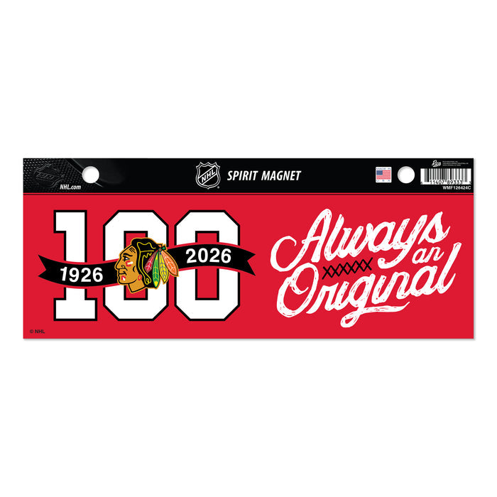 Chicago Blackhawks Centennial Spirit Magnet
