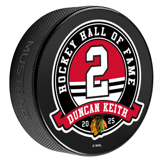 Chicago Blackhawks Duncan Keith Hall of Fame Puck