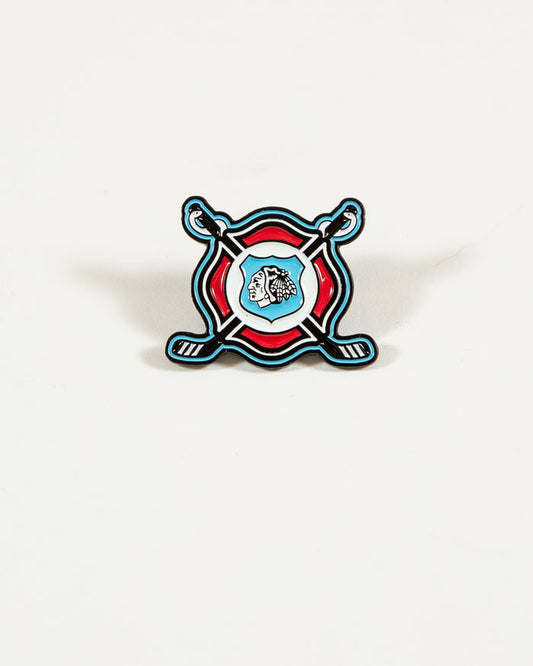 Chicago Blackhawks First Responder Shield Pin