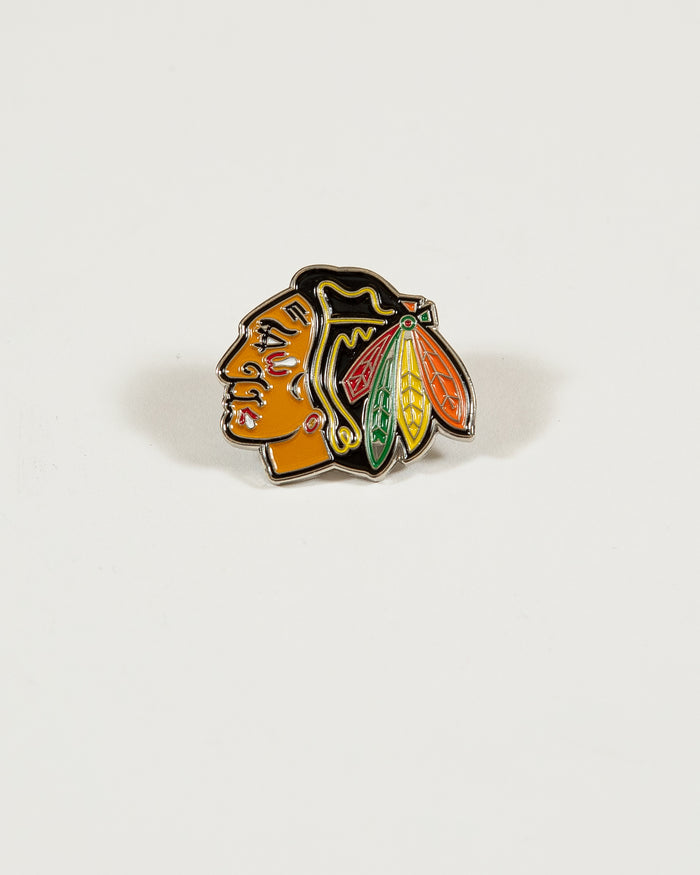 Chicago Blackhawks primary logo enamel pin - front lay flat