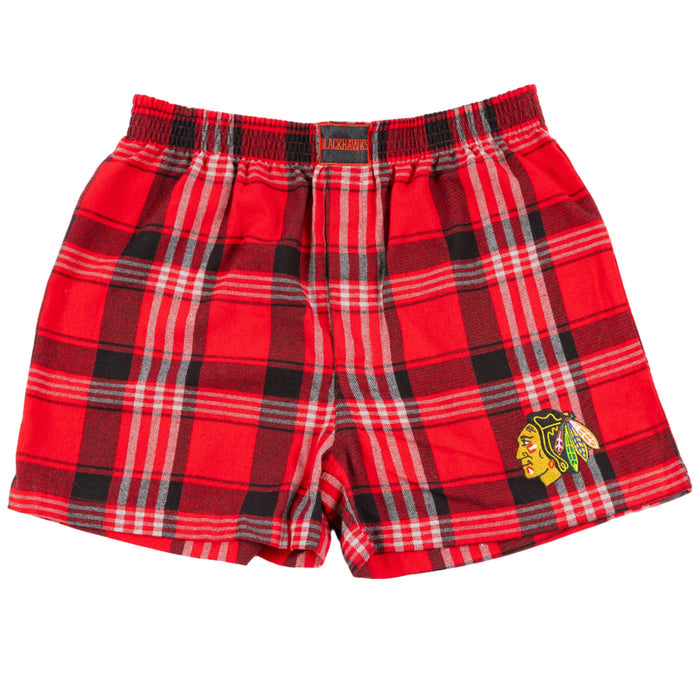 Chicago Blackhawks Region Plaid Boxer Shorts