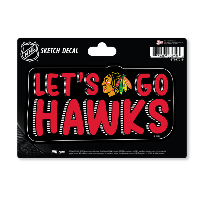 Chicago Blackhawks Sketch Decal