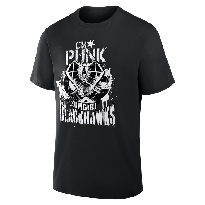 Chicago Blackhawks x CM Punk WWE Limited Edition Tee