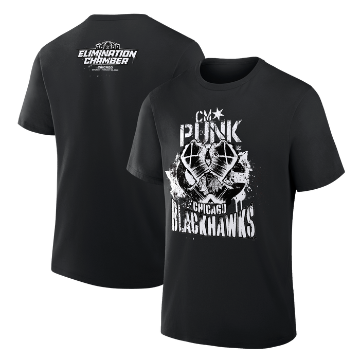 Chicago Blackhawks x CM Punk WWE Limited Edition Tee