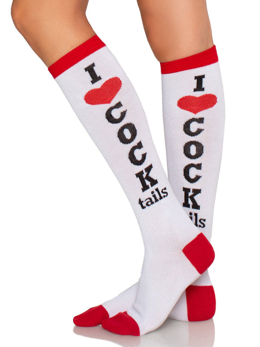 Cocktails Knee High Socks -  - Hosiery