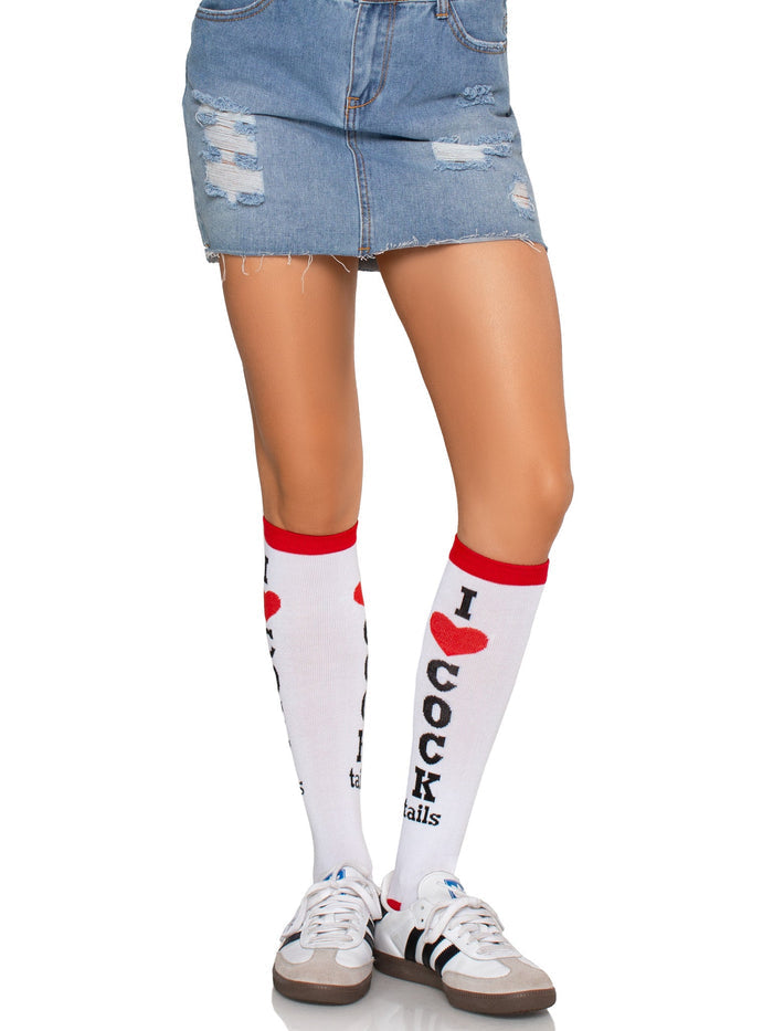 Cocktails Knee High Socks -  - Hosiery
