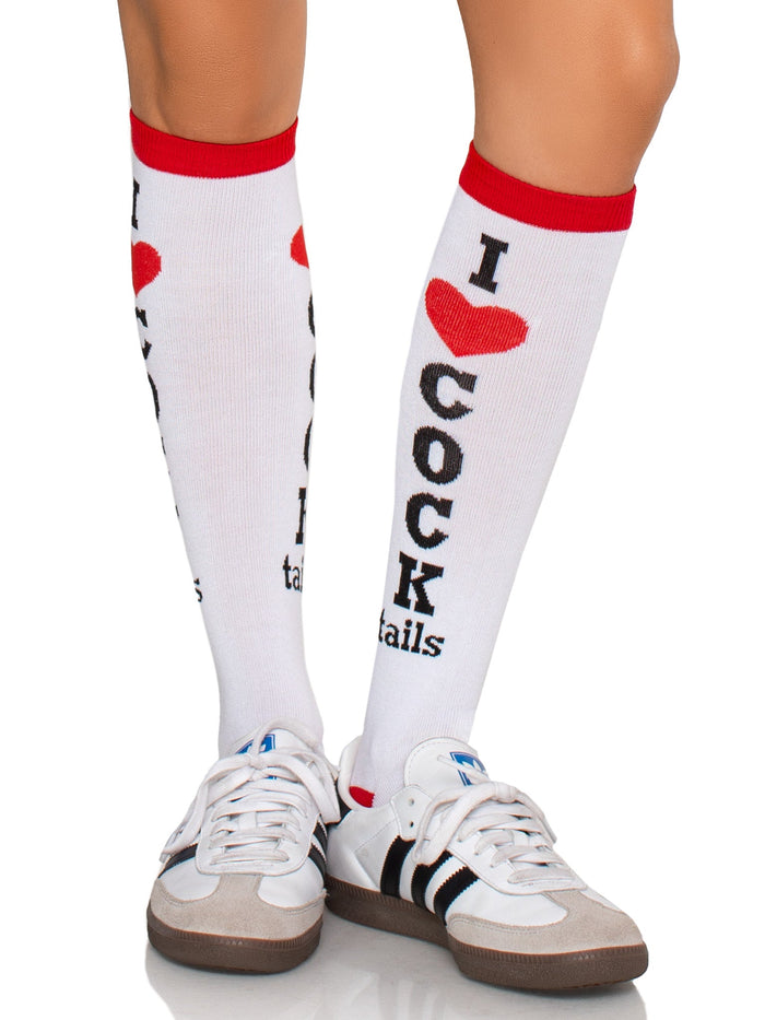 Cocktails Knee High Socks -  - Hosiery