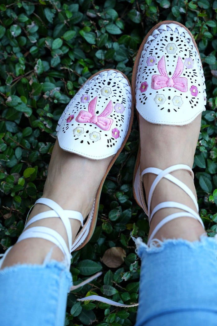 Coquette Mexican Lace Up Huaraches