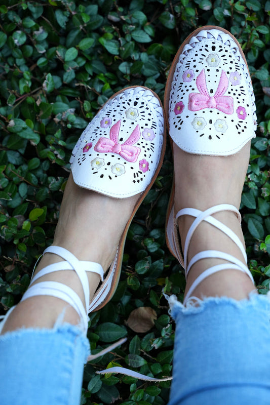 Coquette Mexican Lace Up Huaraches