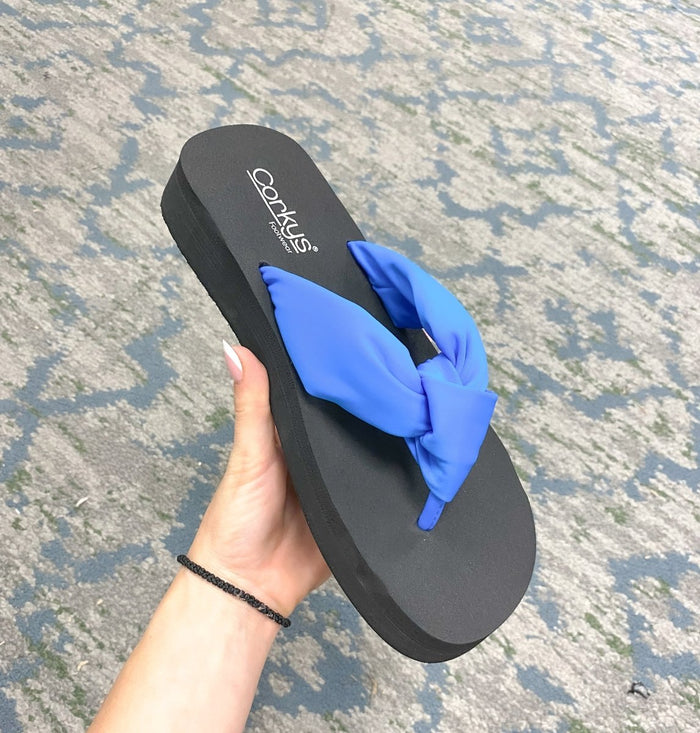 Corky's Blue You Go Girl Sandals - Macoma Boutique304 Sandals