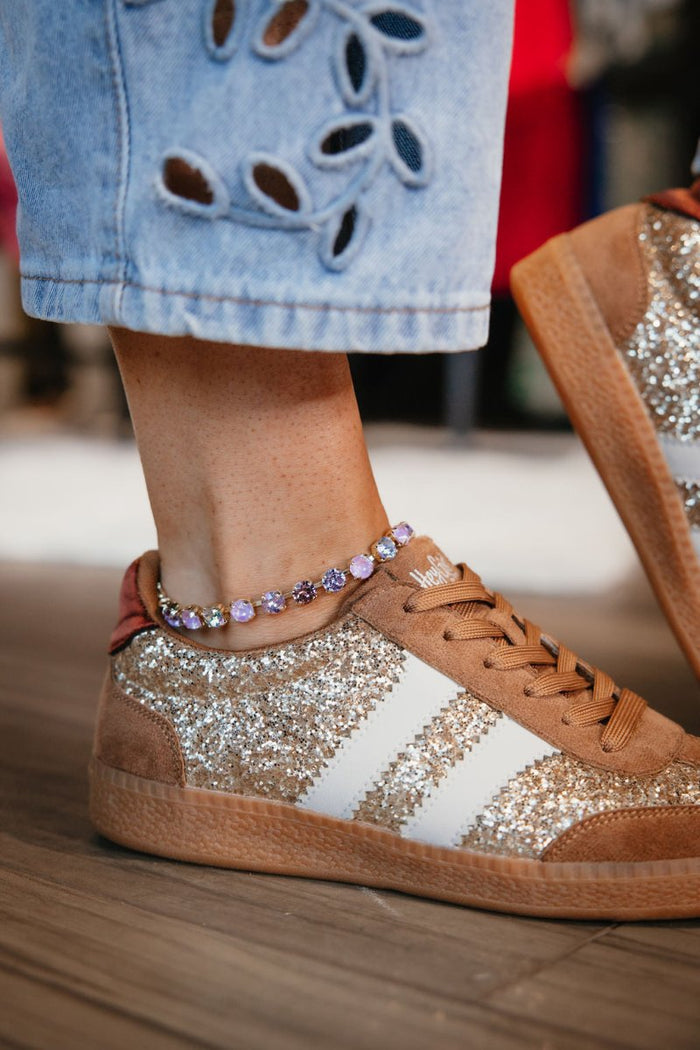 Corky's Chestnut Glitter Heads Up Sneakers - Macoma Boutique301 Sneakers