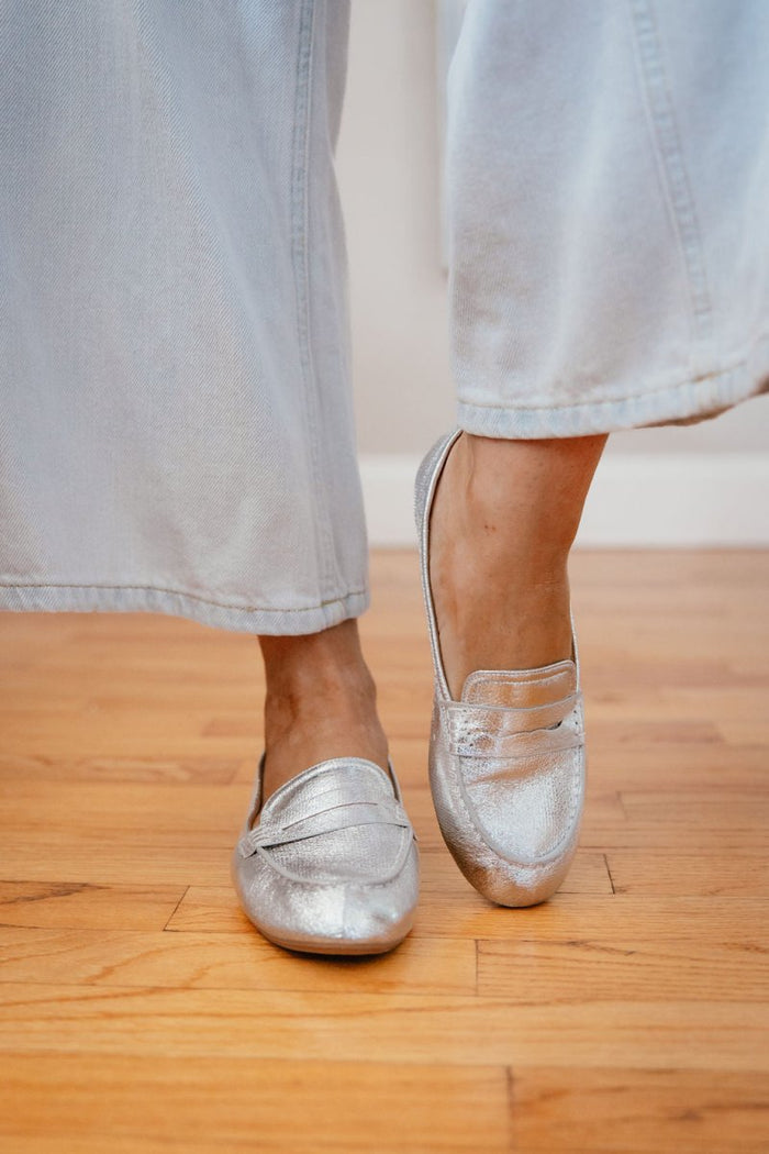 Corky's Silver Don't Tell Flats - Macoma Boutique305 Flats