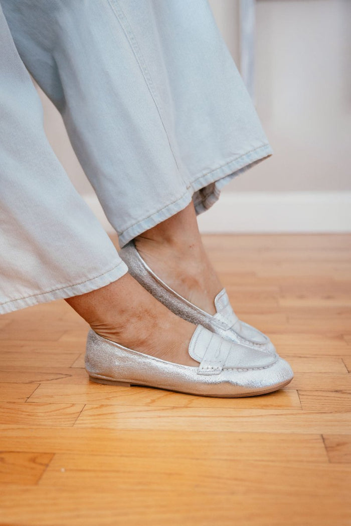 Corky's Silver Don't Tell Flats - Macoma Boutique305 Flats