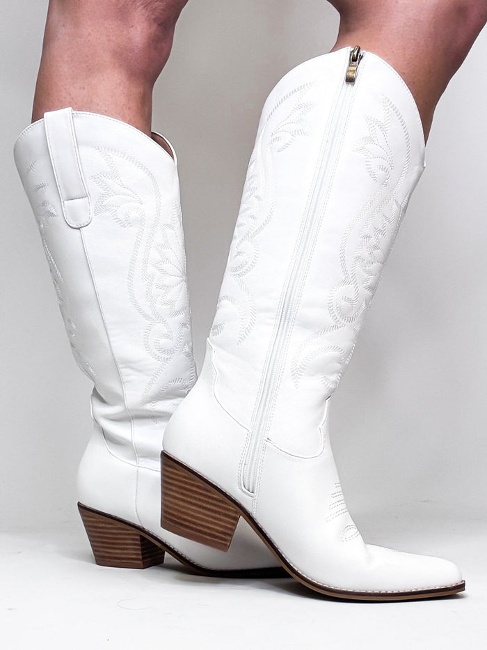Corky's White Just In Case Boots - Wide Calf - Macoma Boutique303 Mules & Boots