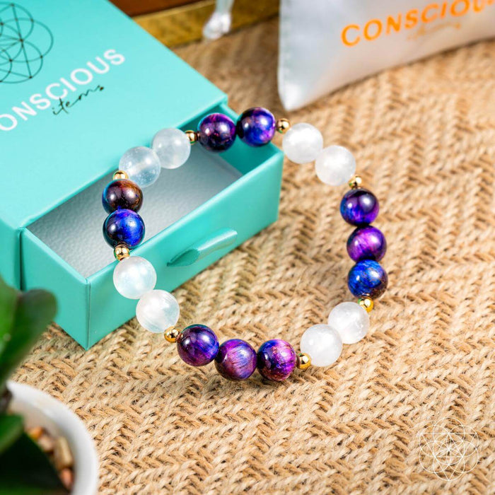 Cosmic Energy Amplifier - Galaxy Tiger’s Eye Bracelet -  - Bracelet
