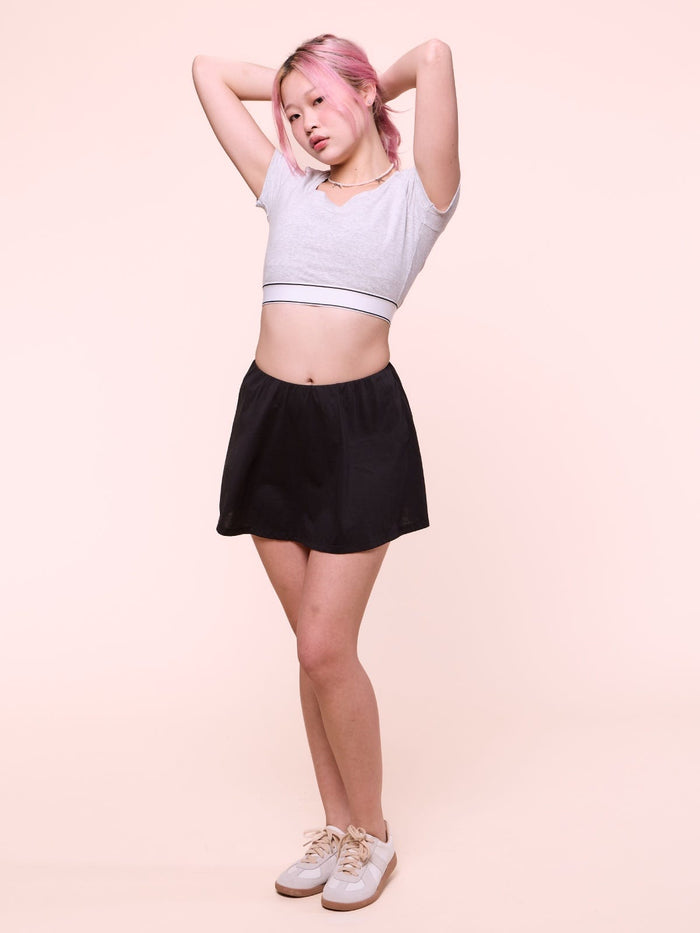 ARYA, Cotton Bra Top - 8s6-ltgreymelange