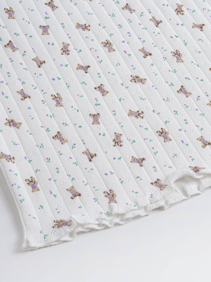 Cotton Pointelle Cami Dress