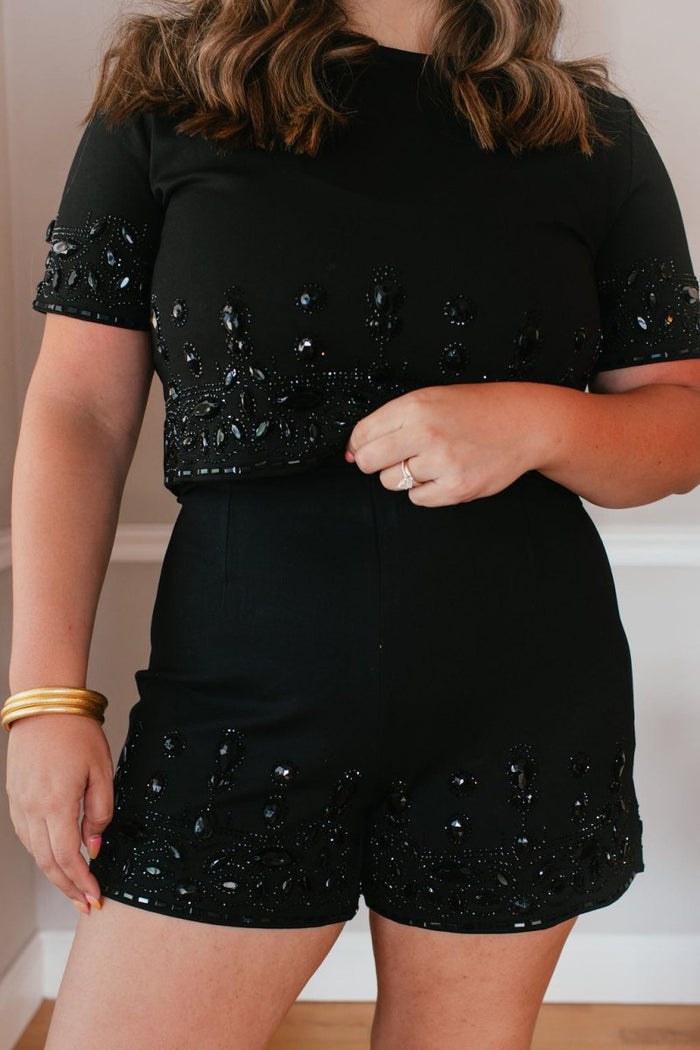 Dazzle Me Top - Macoma Boutique100 Short Sleeve
