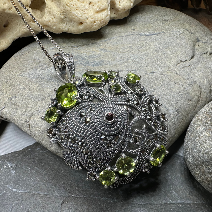 Deep Sea Peridot Necklace