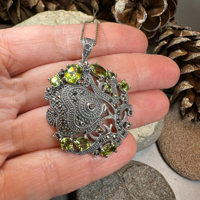 Deep Sea Peridot Necklace
