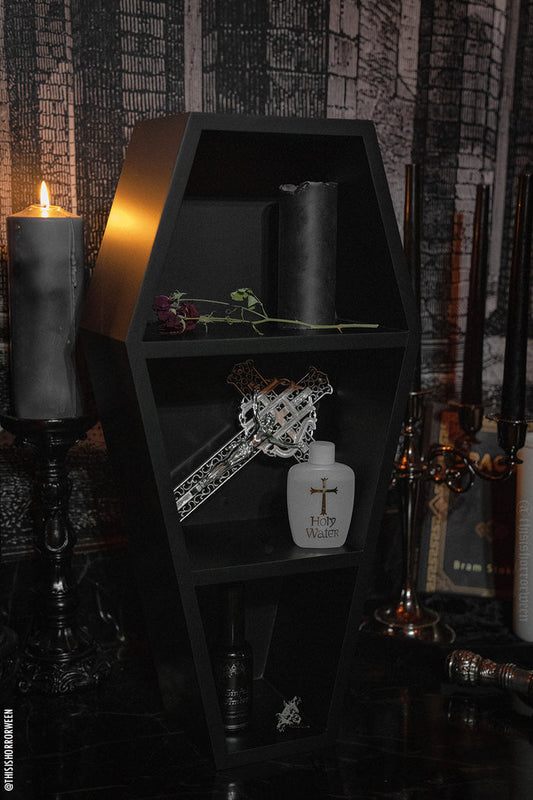 Deluxe Wood 20" Goth Coffin Shelf -  - Shelf