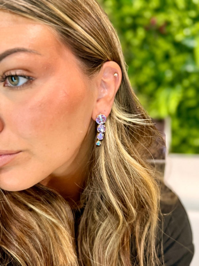 Double Take Earrings in Purple Dreams - Macoma Boutique315 Jewelry