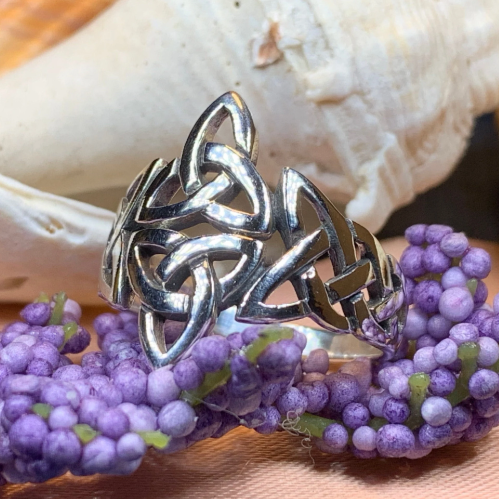 Double Trinity Knot Ring -  - Ring