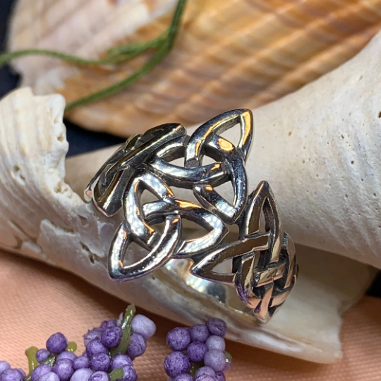 Double Trinity Knot Ring -  - Ring