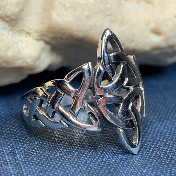 Double Trinity Knot Ring -  - Ring